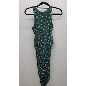 Ruched Mesh Mini Bodycon Sleeveless Dress